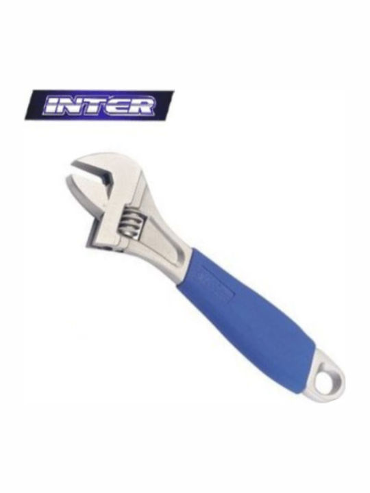 Inter Γαλλικό Κλειδί Μήκους 150mm 6'' με Άνοιγμα Σιαγόνων έως 19mm και Αντιολισθητική Λαβή
