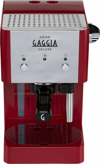 Gaggia Gran Deluxe Espressomaschine 950W Druck 15bar Rot