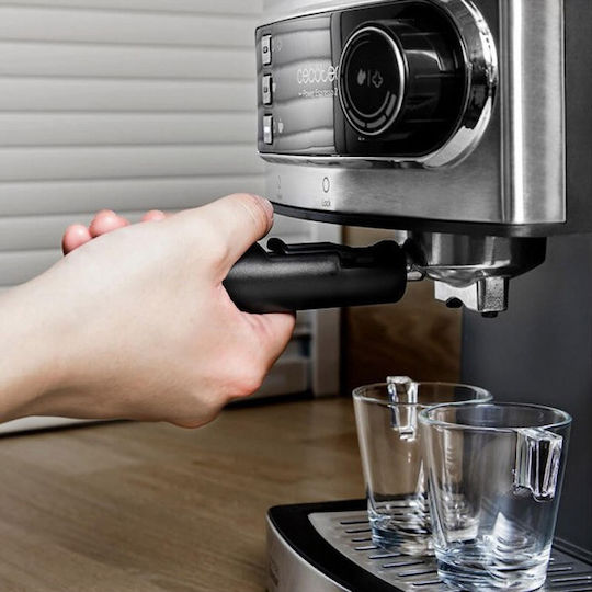 Cecotec Power Espresso 20 Espressomaschine 850W Druck 20bar Silber