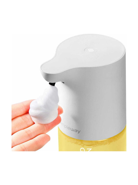 Simpleway Touchless Soap Dispenser Tabletop Automatic Plastic Dispenser Yellow 300ml