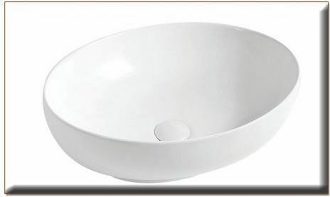 Gloria Vista Countertop Sink Porcelain 51x39x14cm White