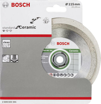 Bosch Διαμαντόδισκος Κοπής Πλακιδίων Ceramic 115mm Disc de tăiere Materiale de construcție 115mm 1buc