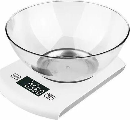Hoomei Digital Kitchen Scale with Bucket up to 5kg White