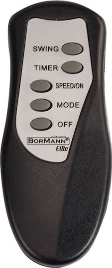 Bormann BFN5010 Ανεμιστήρας Ορθοστάτης 50W Διαμέτρου 40cm με Τηλεχειριστήριο Μαύρος