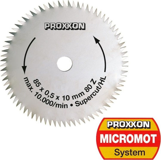 Proxxon 28731 Cutting Disc Wood 85mm with 80 Teeth 1pcs