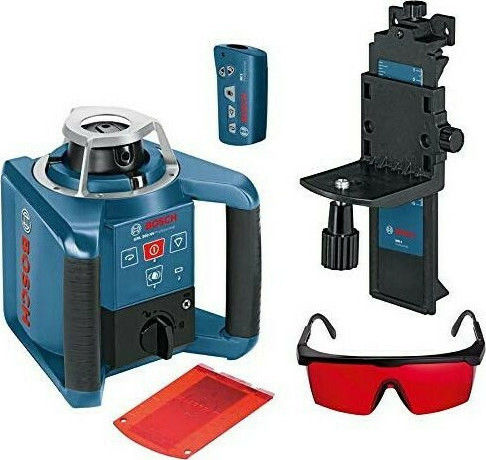 Bosch GRL 300 HV Αυτορυθμιζόμενο Περιστροφικό Αλφάδι Laser Κόκκινης Δέσμης 9V με Εύρος Εργασίας 60m