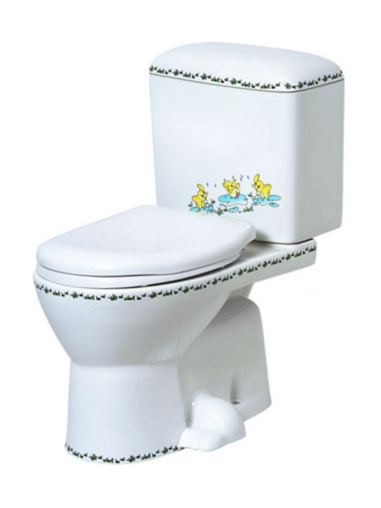 Huida Bebe Decor Παιδική Λεκάνη Δαπέδου Λευκή Huida Bebe Decor Παιδική Λεκάνη Δαπέδου Λευκή