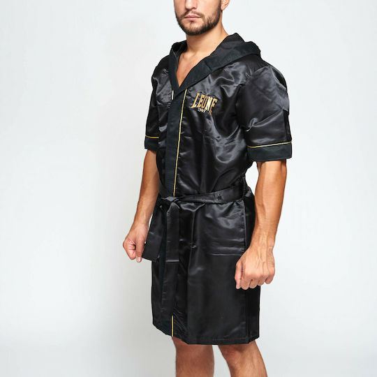 Leone Premium Boxing Gown Μαύρη