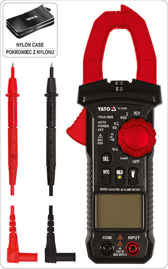 Yato Αμπεροτσιμπίδα Ψηφιακή 600A AC YT-73092 True RMS