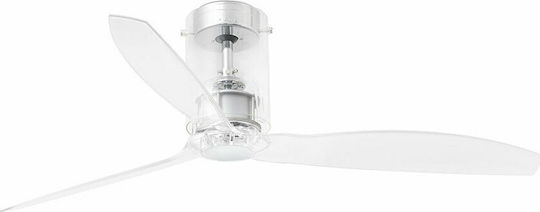 Faro Barcelona Mini Tube Fan M Deckenventilator 128cm Durchsichtige