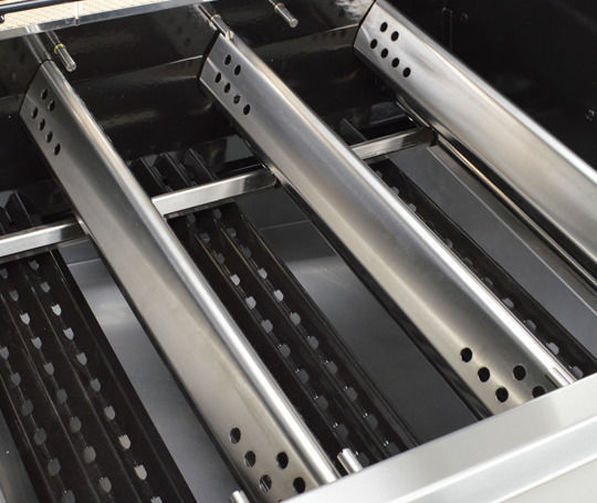 Landmann Avalon PTS+ 6.1 Gasgrill Gusseisen Rost 88.5cmx51cmcm mit 5 cm 14.4kW und Seitenbrenner Infrarot