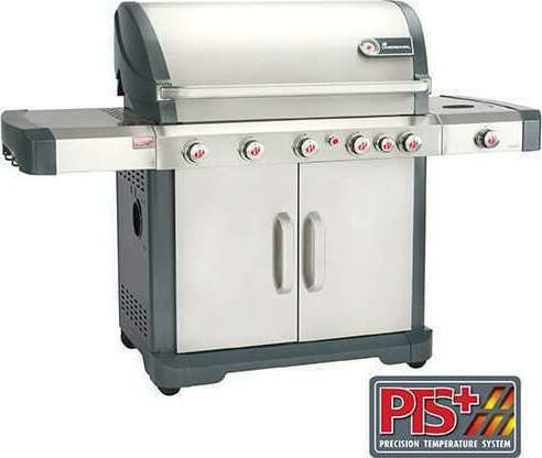 Landmann Avalon PTS+ 6.1 Gasgrill Gusseisen Rost 88.5cmx51cmcm mit 5 cm 14.4kW und Seitenbrenner Infrarot