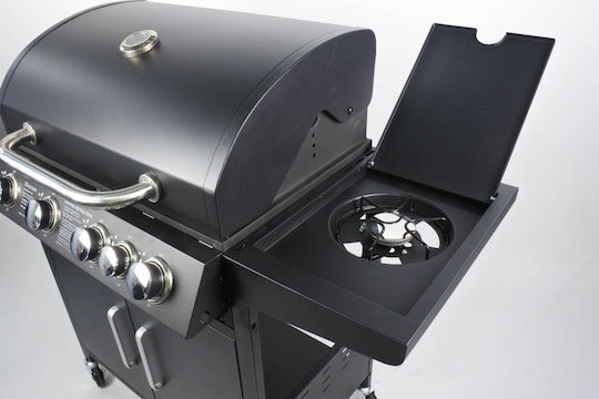 Elite BBQ3100 Gas Grill with 3 pcs 10.8kW and Side Burner