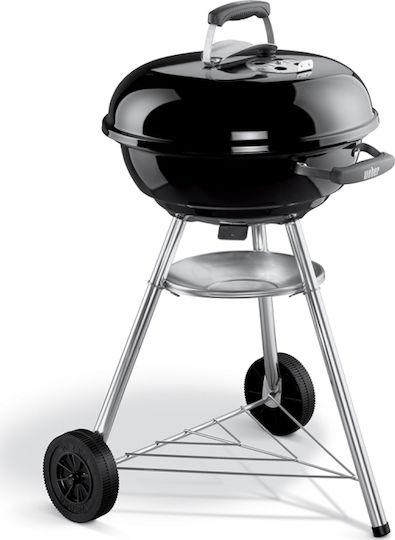 Weber Compact Stainless steel Charcoal Grill Kettle with Lid 47cmx47cm