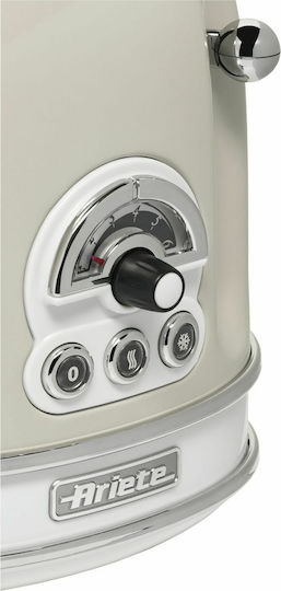 Ariete Vintage 0155/03 Toaster 2 Slots 810W Beige