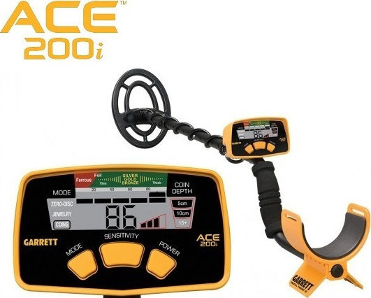 Garrett Ace 200i Ανιχνευτής Μετάλλων Εδάφους με Αδιάβροχο Πηνίο