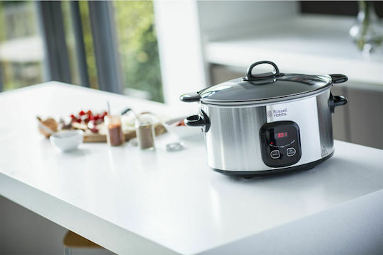Russell Hobbs Maxicook Бавно Готвещ Уред 200W с Капацитет 6л Сребрист