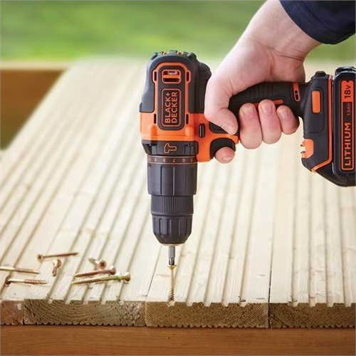 Black & Decker Percussive Drill Driver Battery 18V 1x1.5Ah