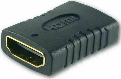 Konverter HDMI weiblich zu HDMI weiblich Schwarz 1Stück (371-030)