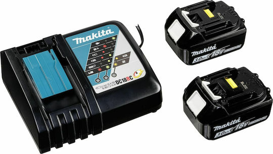 Makita DHP485RFJ Percussive Battery Brushless Drill Driver 18V 2x3Ah