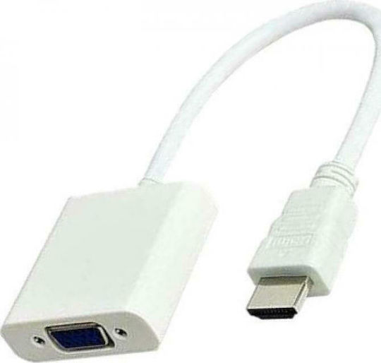 Real Safe CVT-125 Konverter HDMI männlich zu VGA weiblich Weiß 1Stück