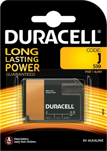 Battery alkaline 6V 4LR61 Duracell - Vlad