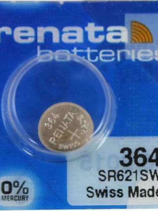 Renata 364 SR621SW 1.55V Silver Oxide Watch Battery