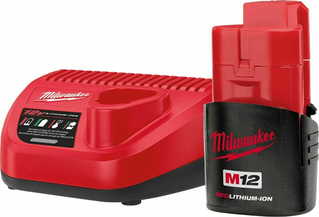 MILWAUKEE Pack NRG 12V batterie 1x2Ah + chargeur - 4933451900