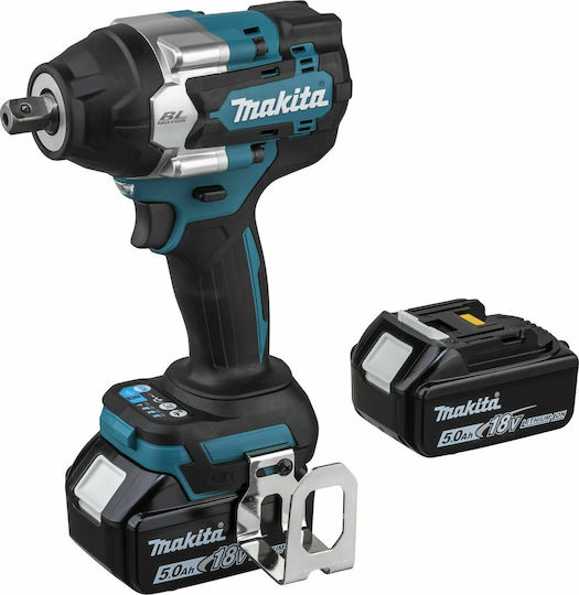Makita DTW701RTJ Brushless Schlagschrauber Akku 18V 2x5Ah mit Aufnahme 1/2"