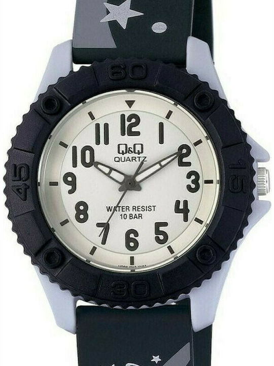 Q&Q Kids Analog Watch with Rubber/Plastic Strap Black