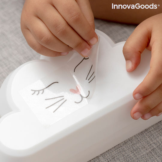 InnovaGoods Led Παιδικό Φωτιστικό Projector Ουράνιο Τόξο Λευκό 18x6x11εκ.