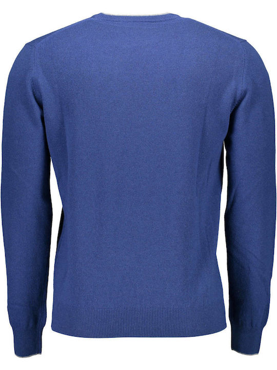 Harmont & Blaine Men's Long Sleeve Sweater Blue