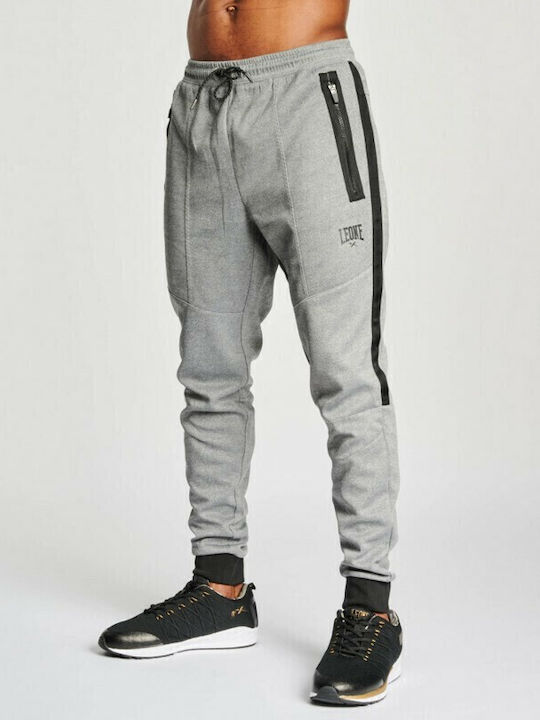 Sweatpants Glossy with Elastic Gray