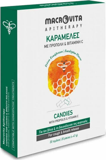 Macrovita Hustenbonbons Bonbons für Kinder Eukalyptus 20Stück