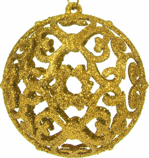 Hanging Ball Ornament Ornament Plastic Gold Set 100pcs