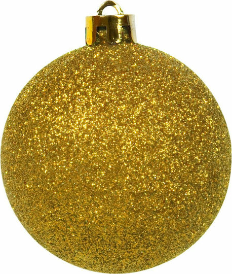 Hanging Ball Ornament Ornament Plastic Gold Set 100pcs