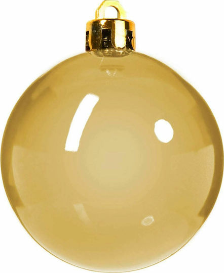 Hanging Ball Ornament Ornament Plastic Gold Set 100pcs