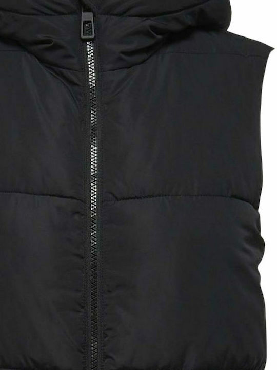 Women's Long Puffer Jacket for Winter Black