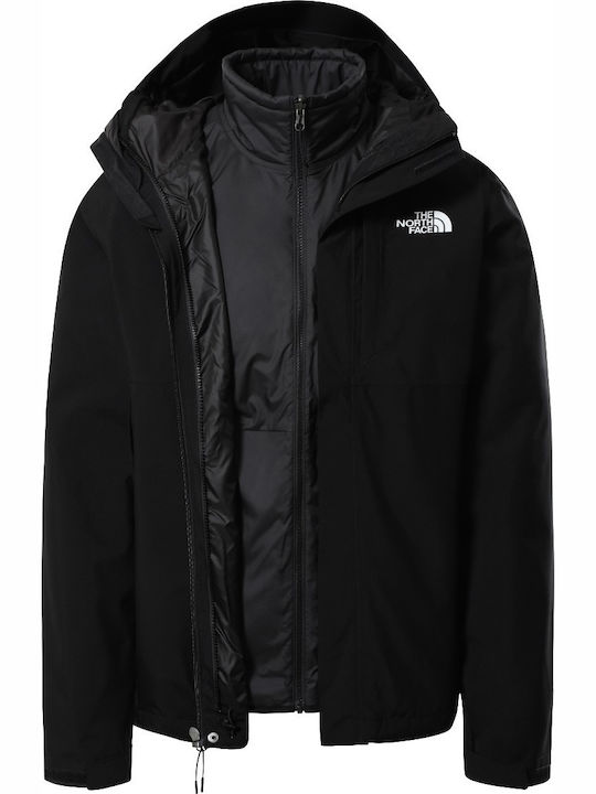 Carto Triclimate 3 in 1 Winter Jacke Wasserdicht und Winddicht Schwarz