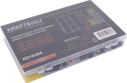 Kraft & Dele με Μόνωση Μαύρο (KD10494) σε σετ των 424τμχ