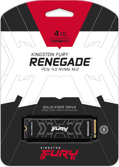 Kingston Fury Renegade SSD 4TB M.2 NVMe PCI Express 4.0 SFYRD/4000G