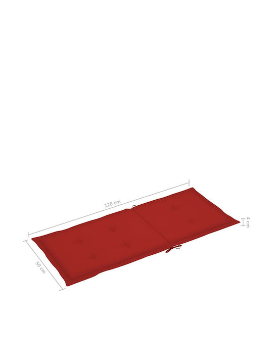 Hölzernes mit Kissen Red 2Stück 56x70x110cm