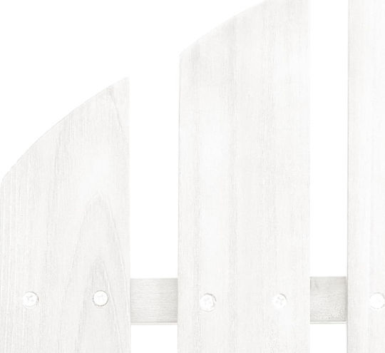 Outdoor-Stuhl Hölzernes Adirondack White 119.5x85.5x89.5εκ.