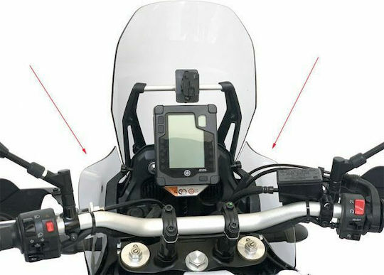 Прозрачна козирка Мотоциклет Протекторни Flaps за Yamaha Десетеро 700 2019-2021 YA018T