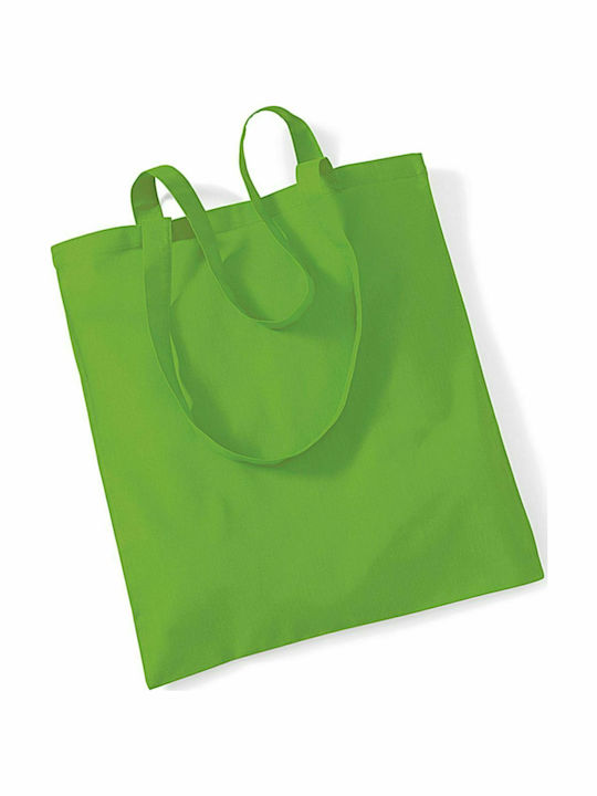 Westford Mill W101 Cotton Shopping Bag in Green color