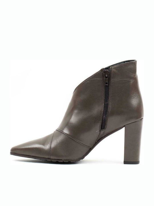 Paola Ferri Leather Women's Ankle Boots Brown