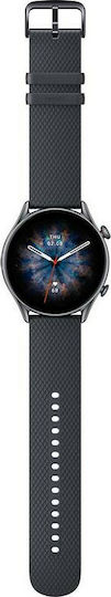 Amazfit GTR 3 Pro Aluminium 46mm Waterproof Smartwatch with Heart Rate Monitor (Infinite Black)