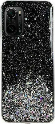 Wozinsky Star Glitter Shining Umschlag Rückseite Silikon Schwarz (Poco F3 / Mi 11i)