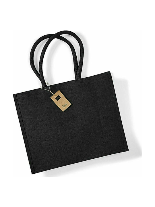 Westford Mill W407 Fabric Shopping Bag Black