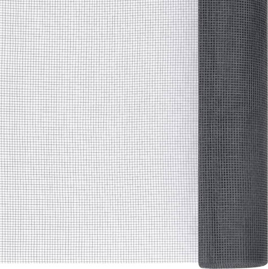 vidaXL Moskitonetz Tür aus Fiberglas Grau 1000x80cm